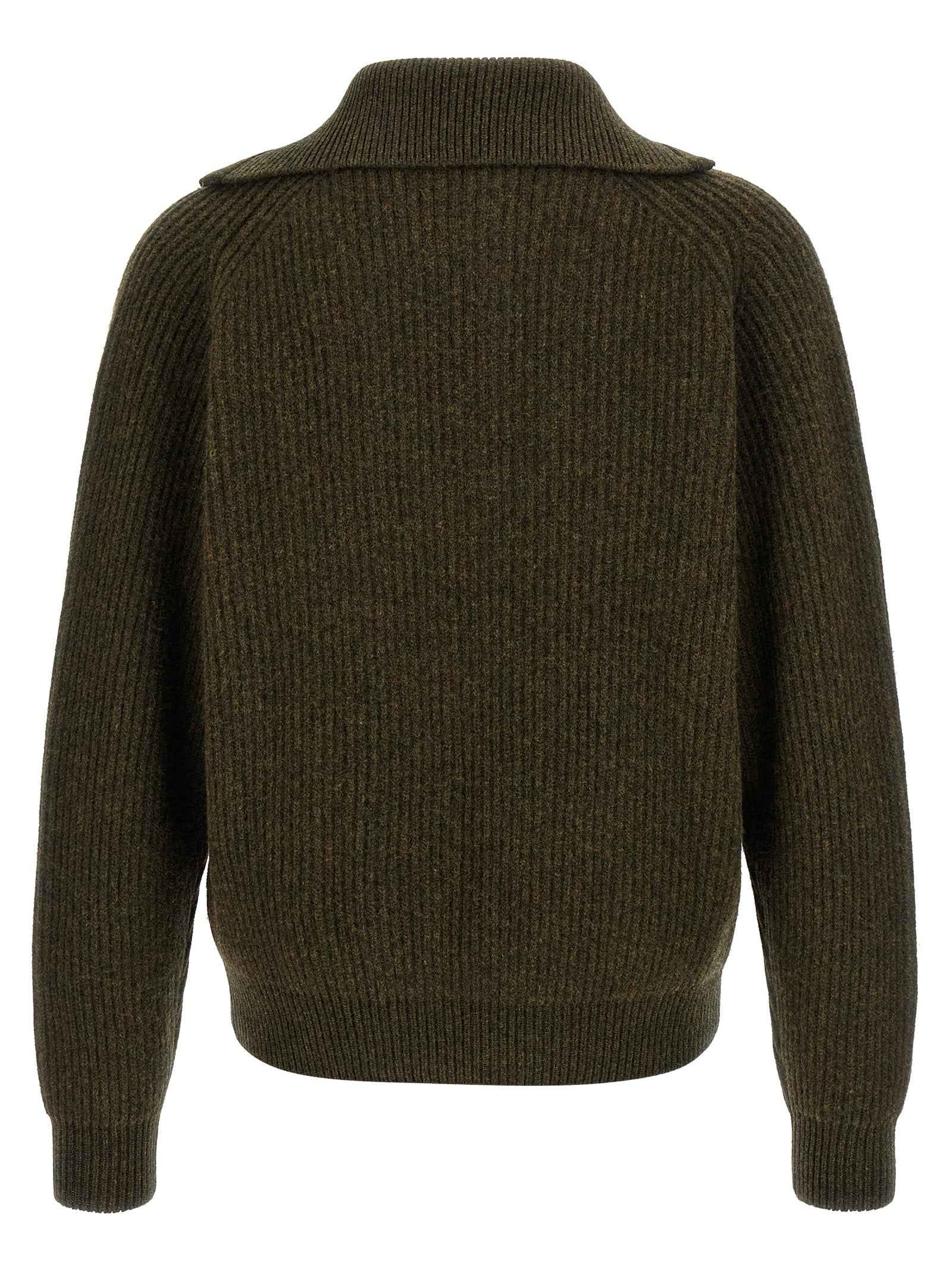 Bicolor Wool Cardigan
