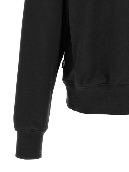 Black Cotton Sweatshirt