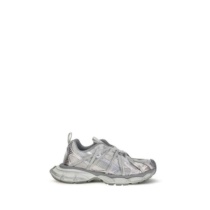 Gray Polyethylene Athletic Sneakers