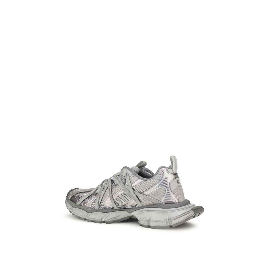 Gray Polyethylene Athletic Sneakers