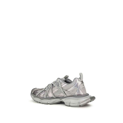 Gray Polyethylene Athletic Sneakers