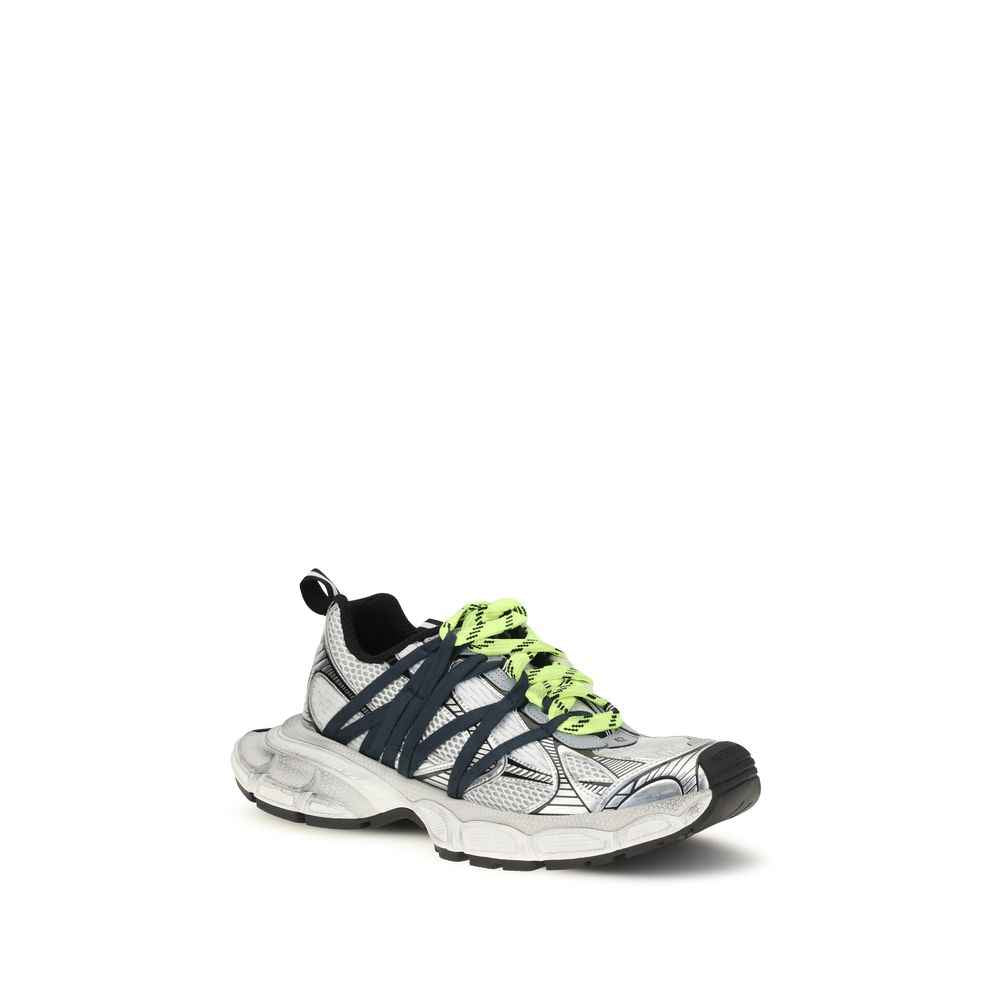 Gray Polyester Athletic Sneakers
