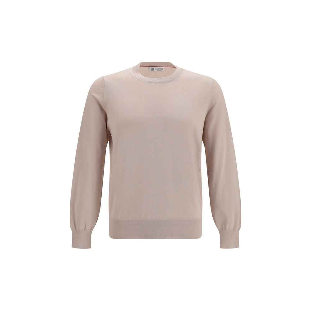 Beige Cotton Sweatshirt