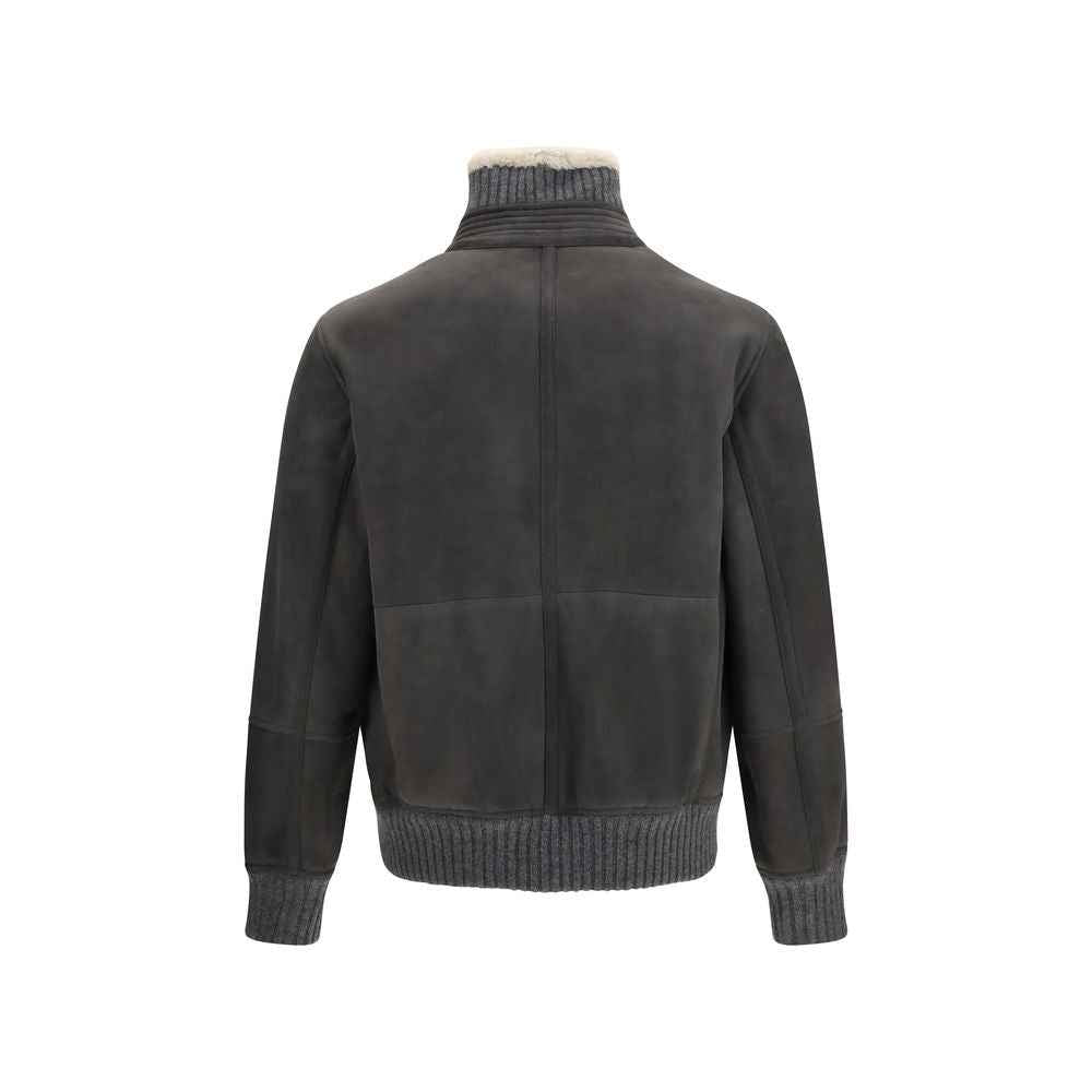 Gray Wool Oves Aries Full-Length Jacket