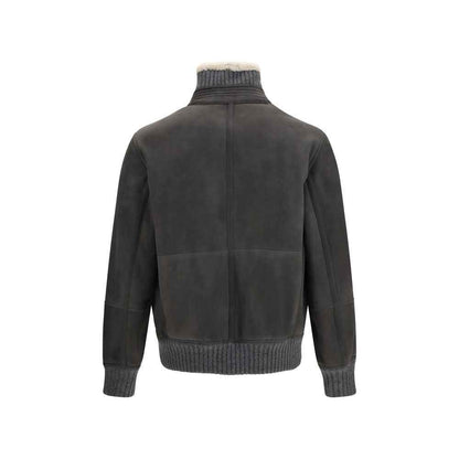 Gray Wool Oves Aries Full-Length Jacket