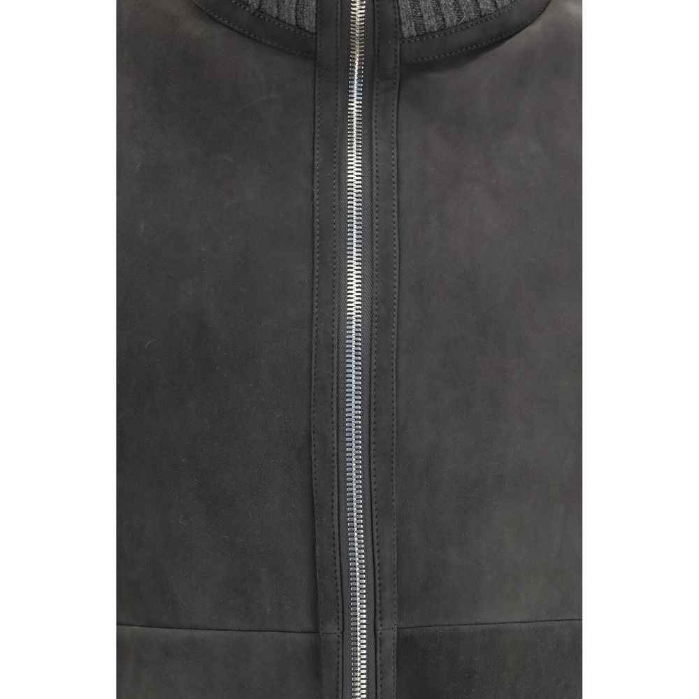 Gray Wool Oves Aries Full-Length Jacket