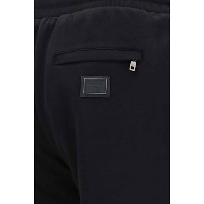 Black Cotton Joggers (Workout Pants)