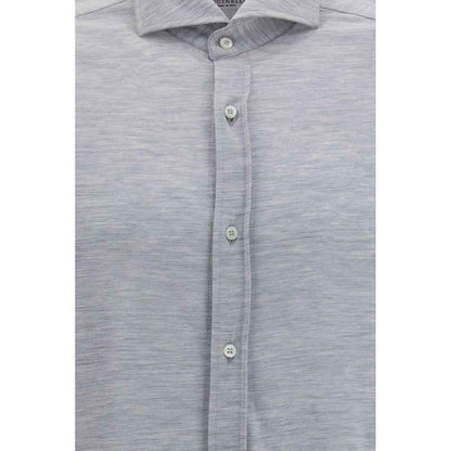 Gray Silk Dress Shirt