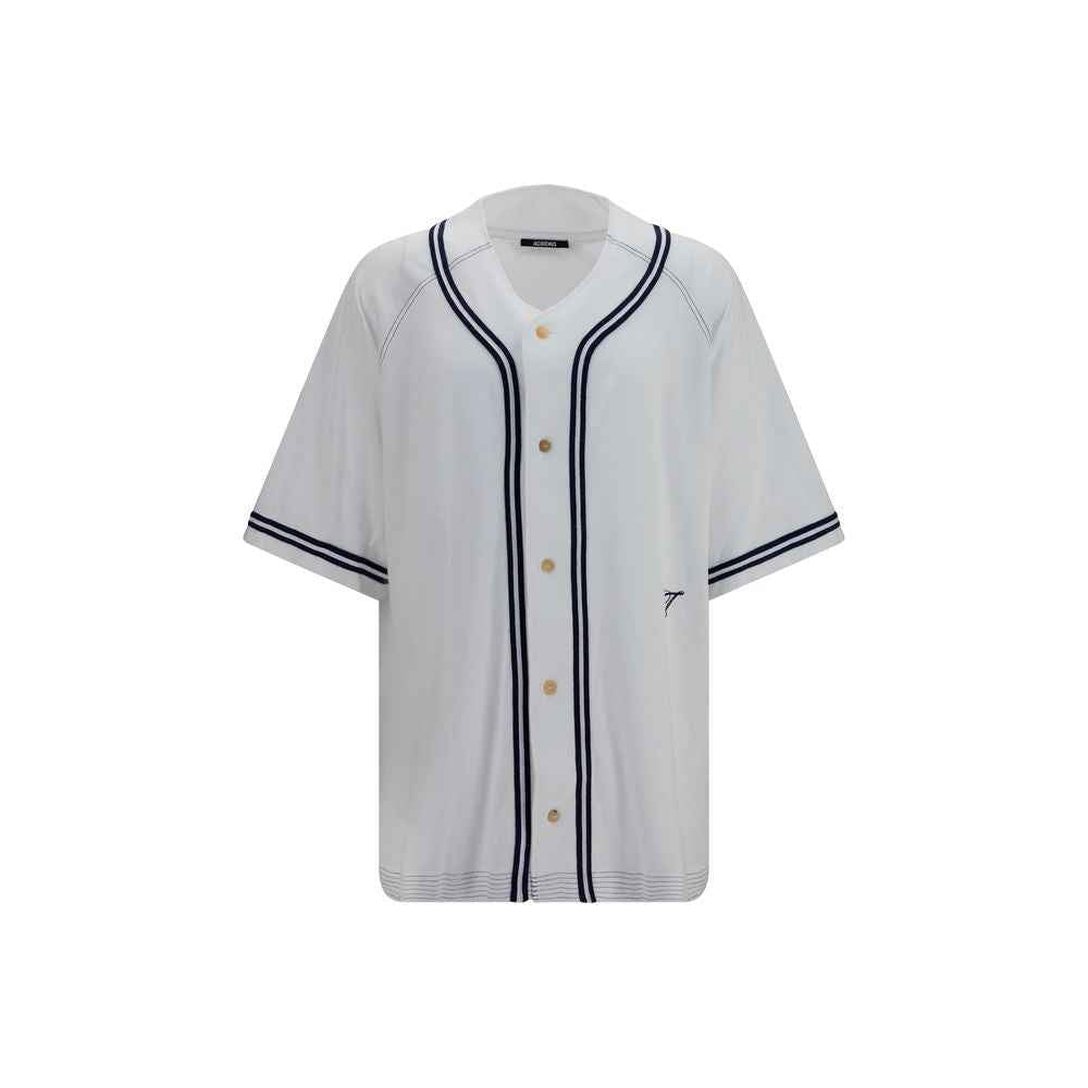 White Cotton Pattern Shirt