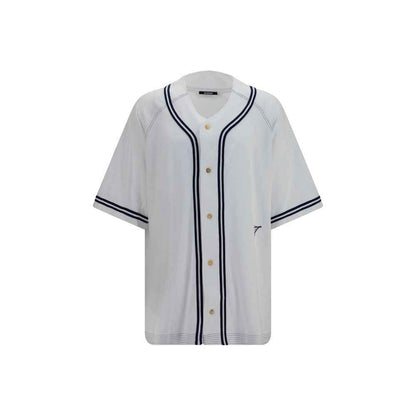 White Cotton Pattern Shirt
