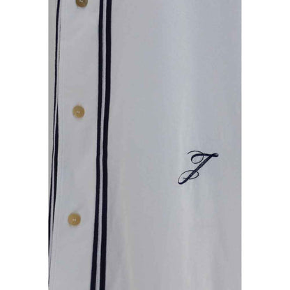 White Cotton Pattern Shirt