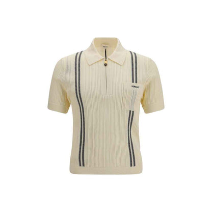 Beige Cotton Polo Shirt