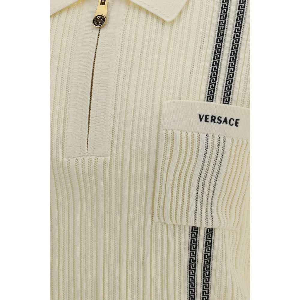 Beige Cotton Polo Shirt
