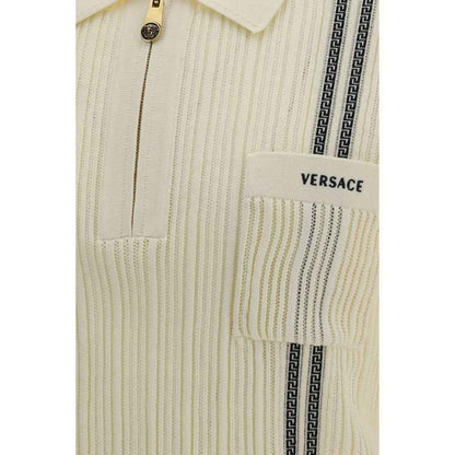 Beige Cotton Polo Shirt