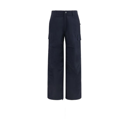 Blue Polyamide Cargo Pants