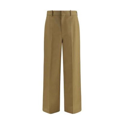 Beige Cotton Chino Pants