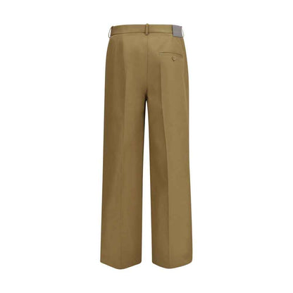 Beige Cotton Chino Pants