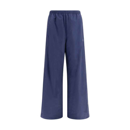 Blue Cotton Athletic Pants