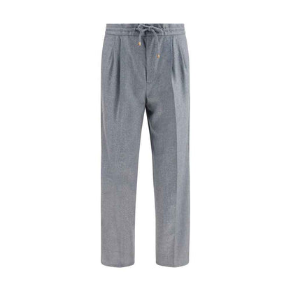Gray Wool Oves Aries Casual Pants