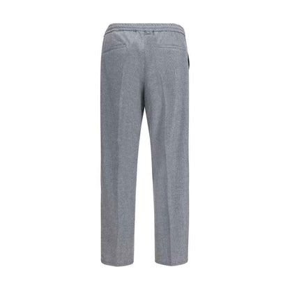 Gray Wool Oves Aries Casual Pants