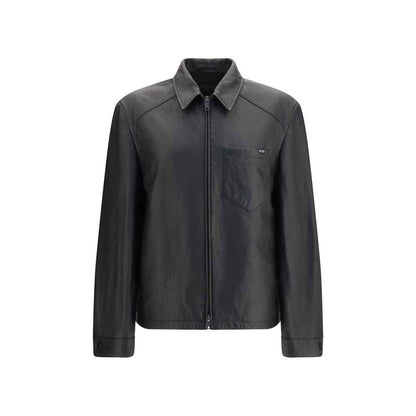 Black Lamb Ovis Aries Aries Leather Jacket