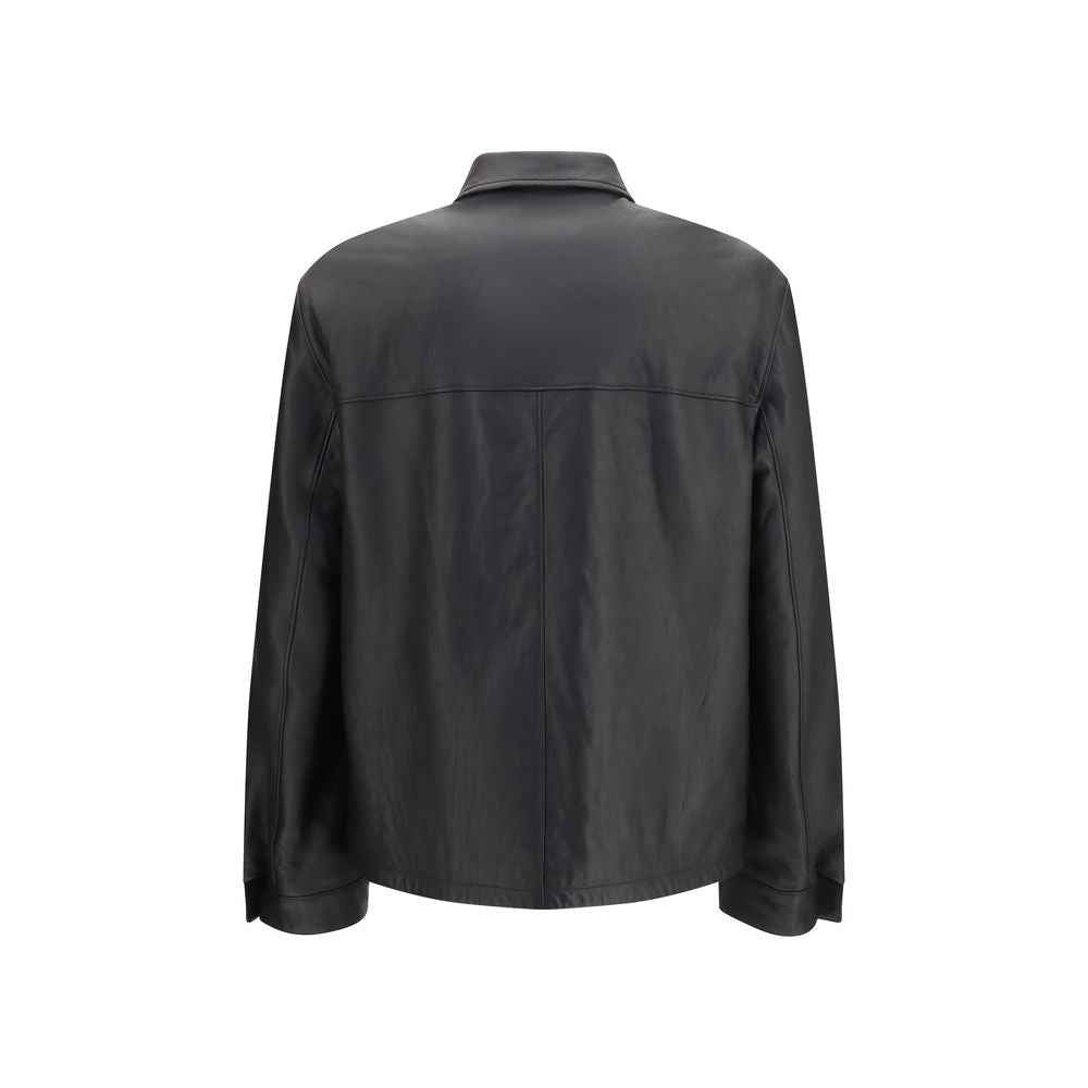 Black Lamb Ovis Aries Aries Leather Jacket