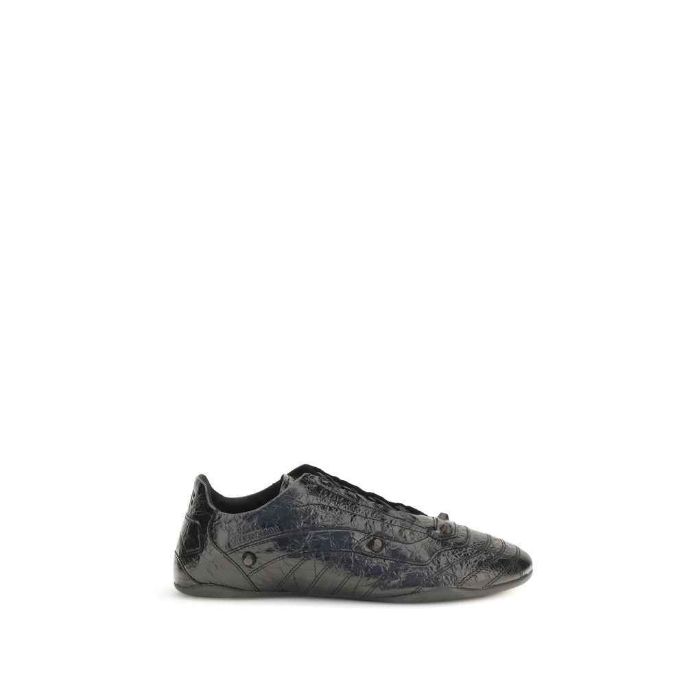 Black Calf Leather Bos Taurus Athletic Sneakers
