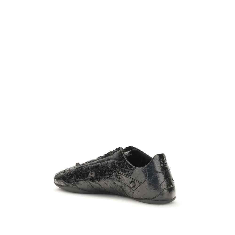Black Calf Leather Bos Taurus Athletic Sneakers
