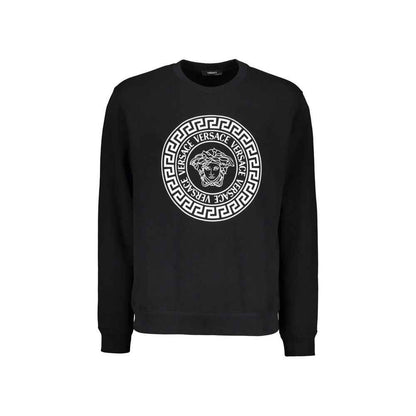 Black Cotton Sweatshirt
