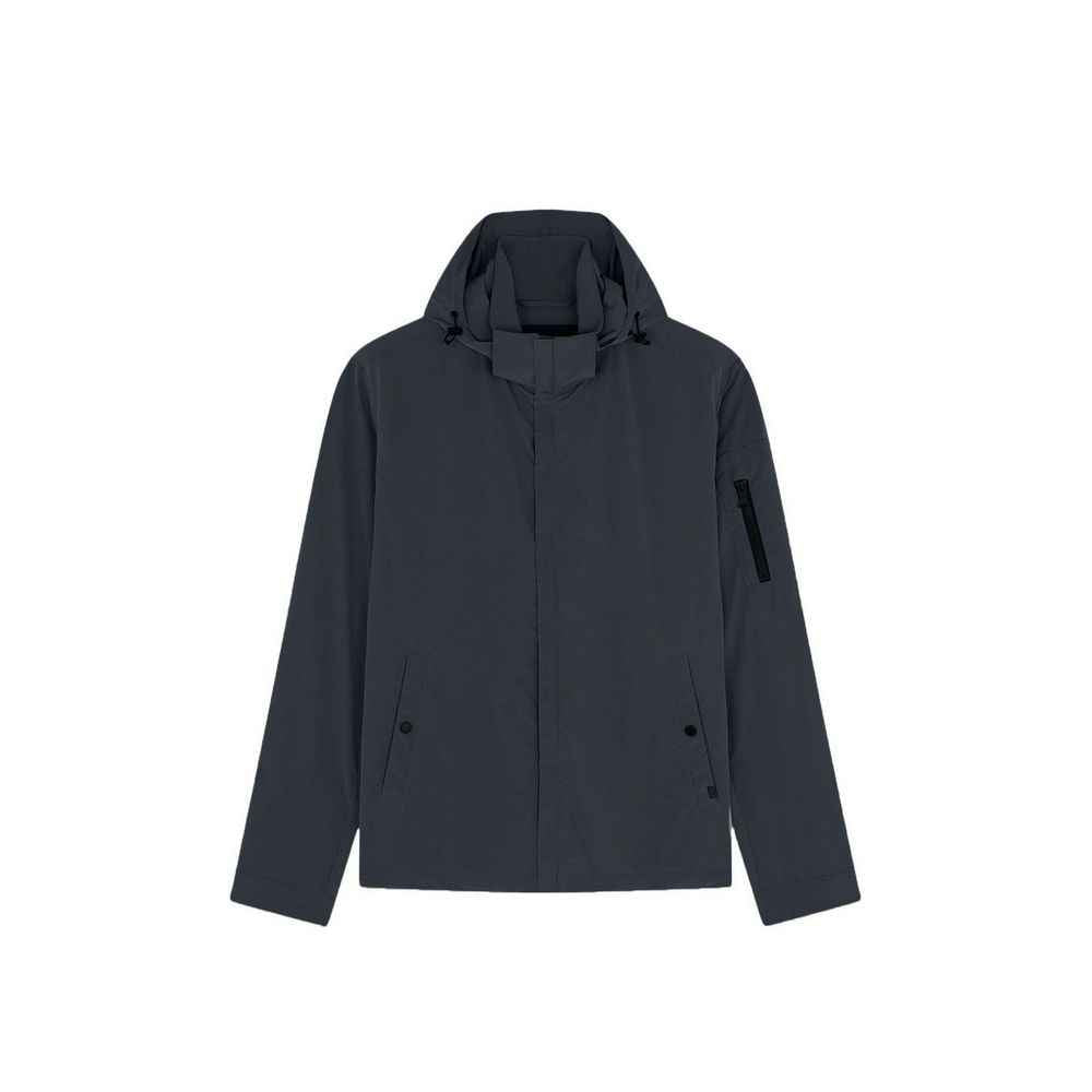 Gray Nylon Shell Jacket