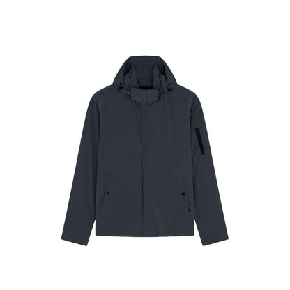 Gray Nylon Shell Jacket