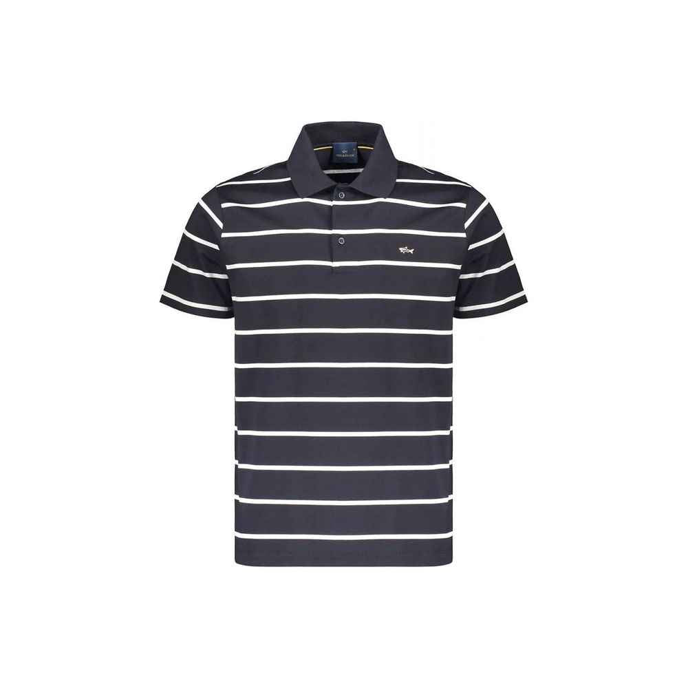 Blue Cotton Polo Shirt