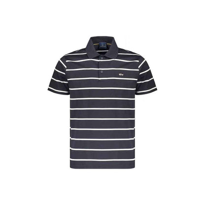 Blue Cotton Polo Shirt