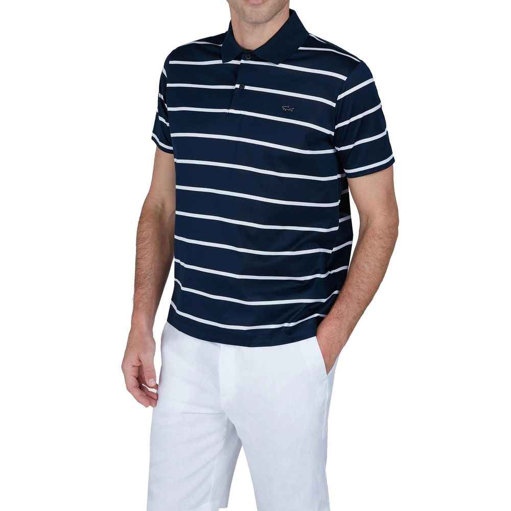 Blue Cotton Polo Shirt