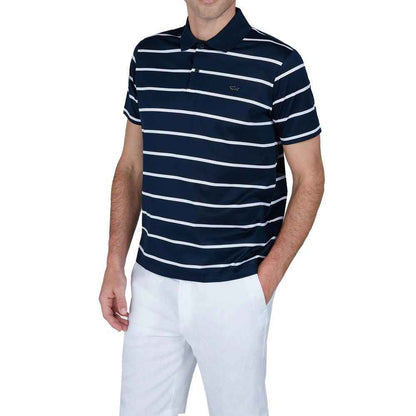Blue Cotton Polo Shirt