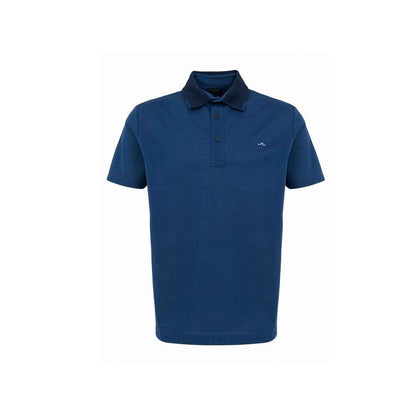 Blue Cotton Polo Shirt