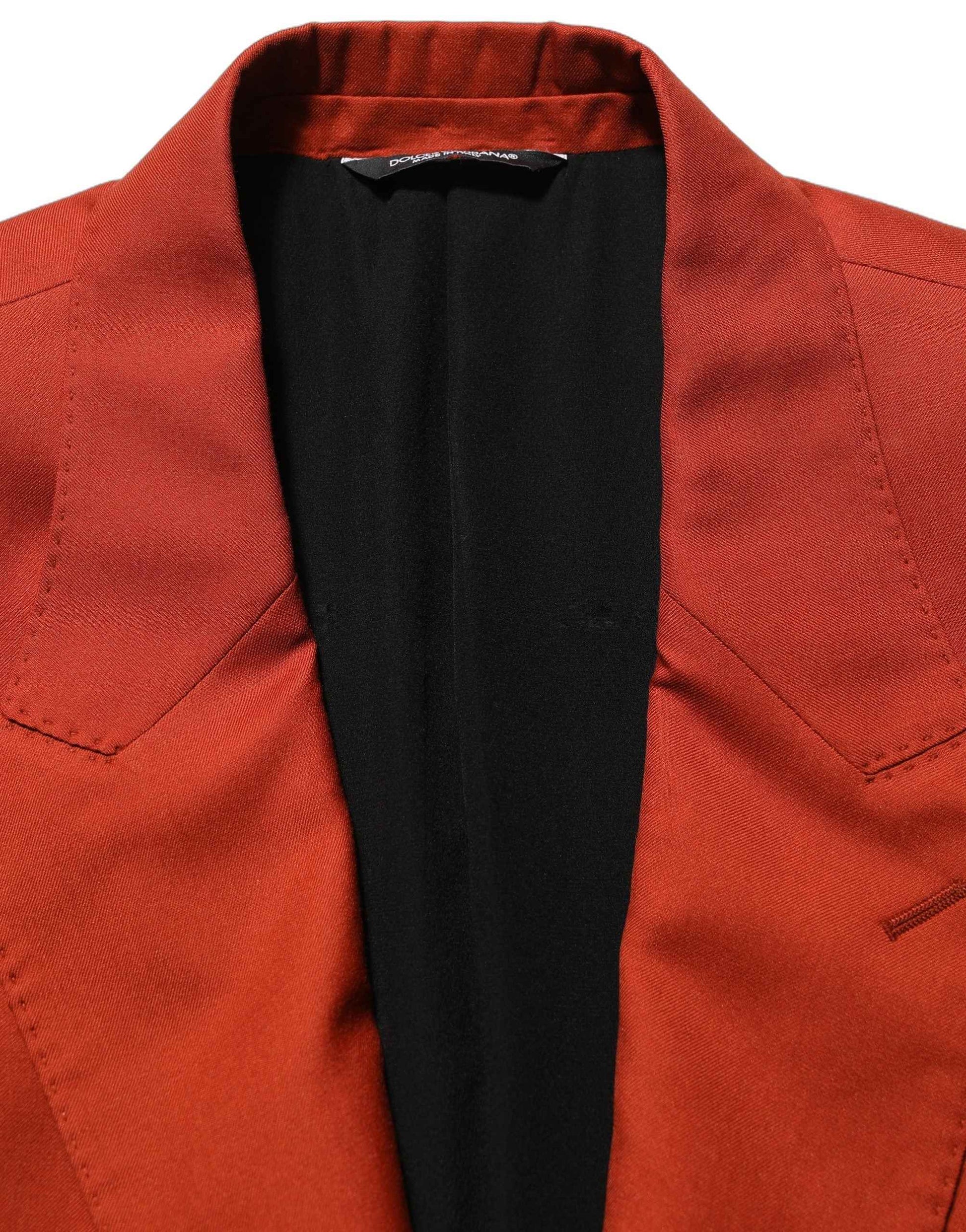 Red Cashmere Single Breasted Blazer Jacket