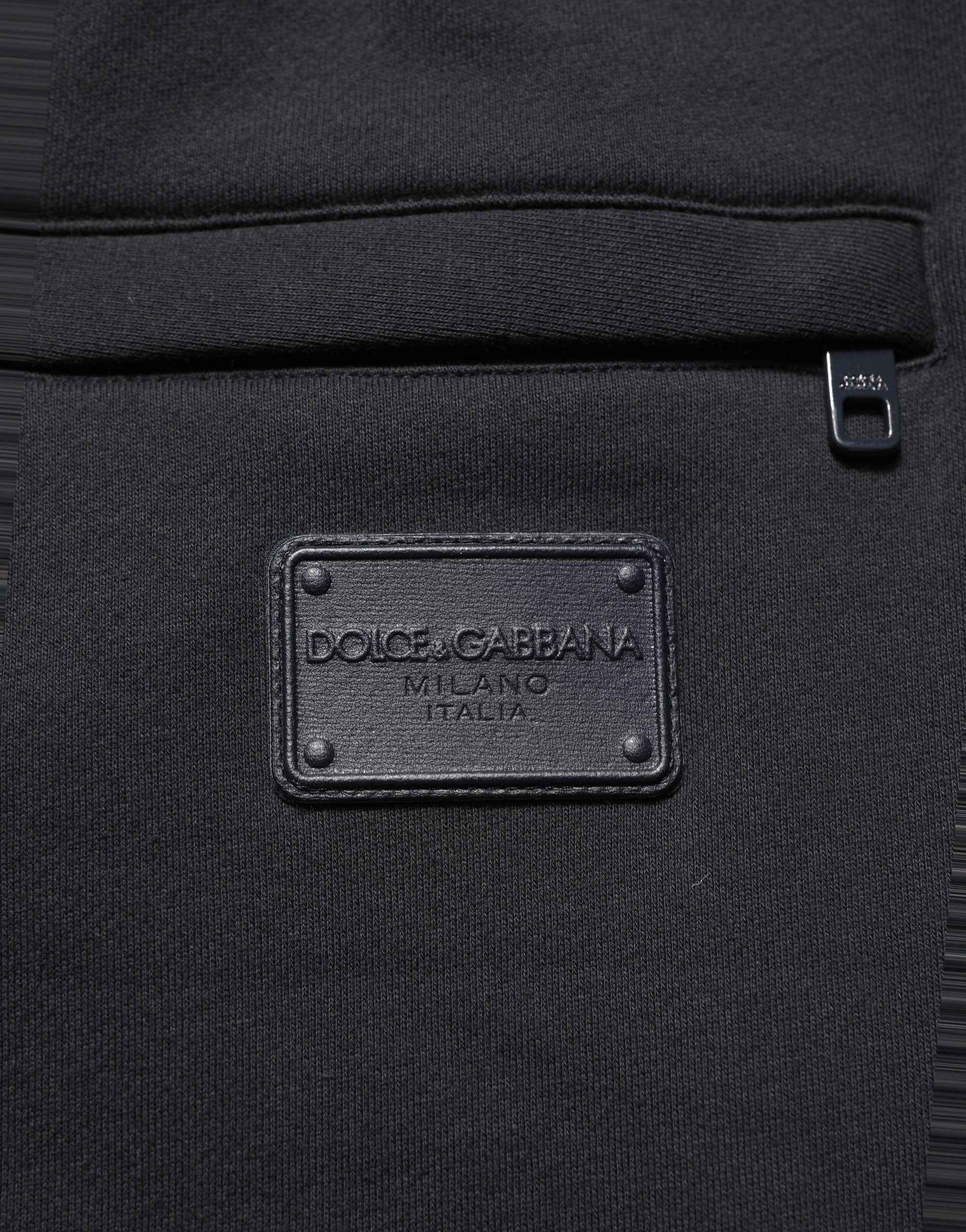 Black Drawstring Viscose Jogger Men Sweatpants Pants