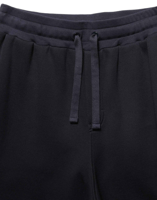 Black Drawstring Viscose Jogger Men Sweatpants Pants