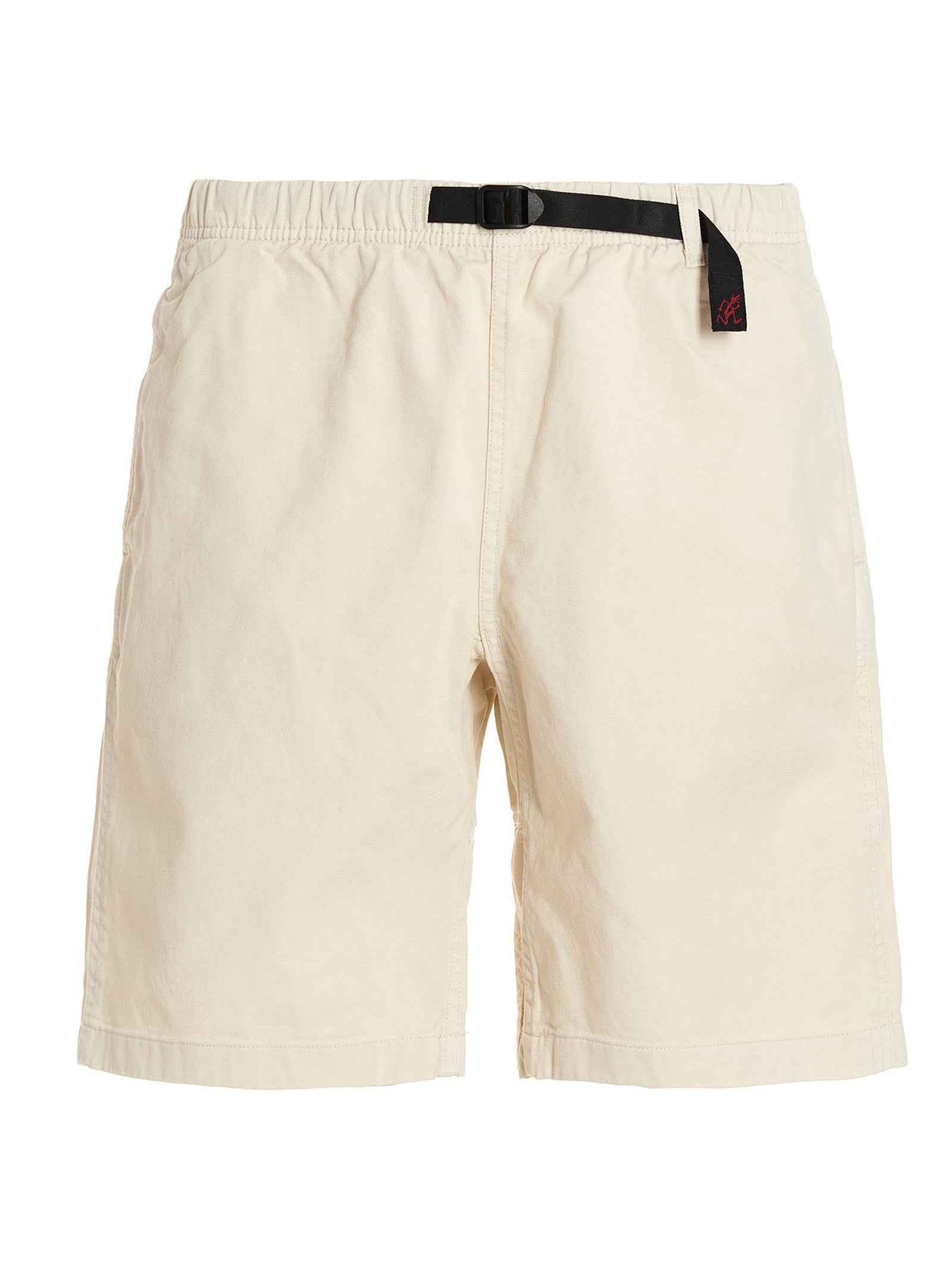 Beige Cotton Bermuda Shorts