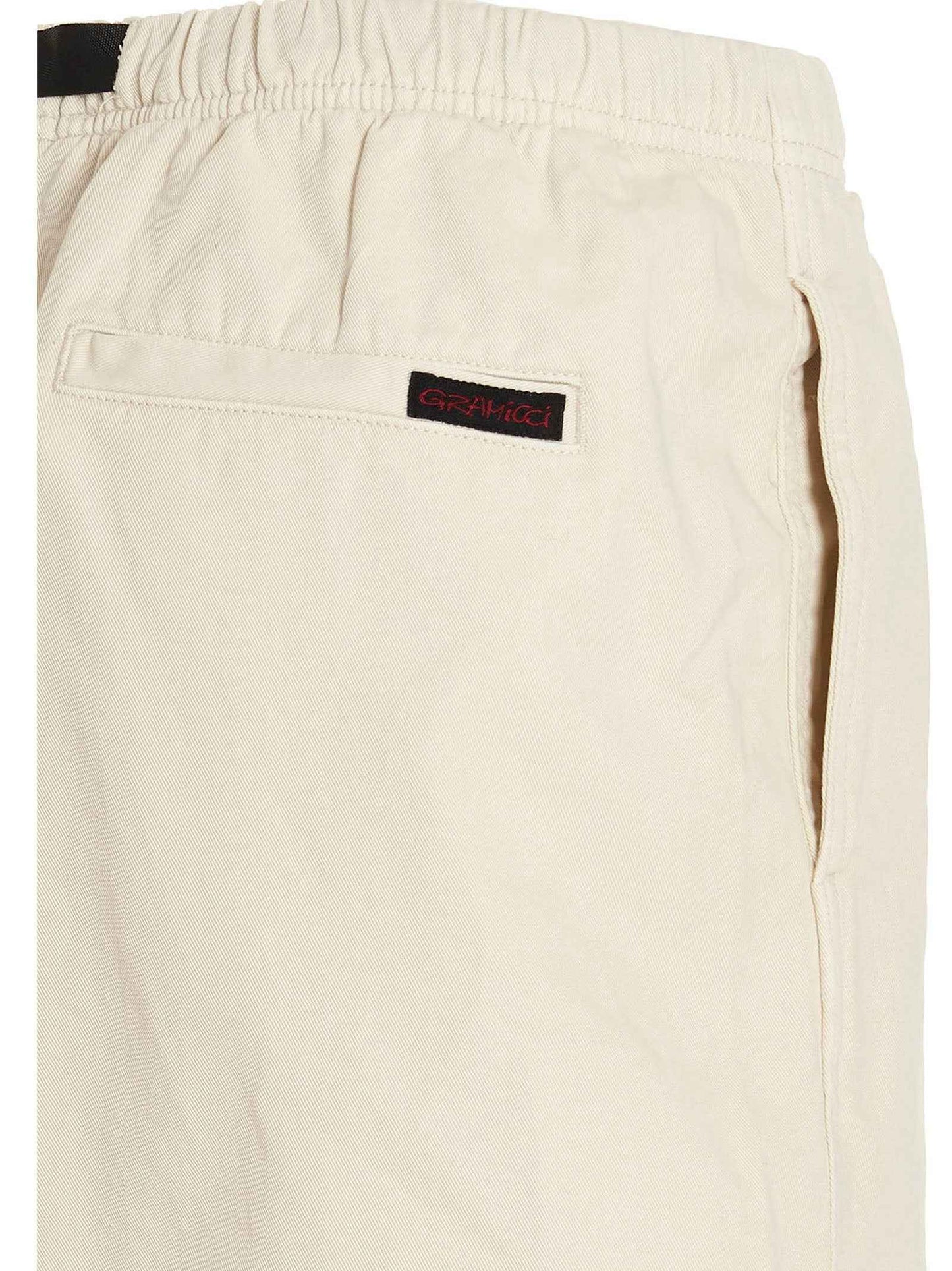 Beige Cotton Bermuda Shorts