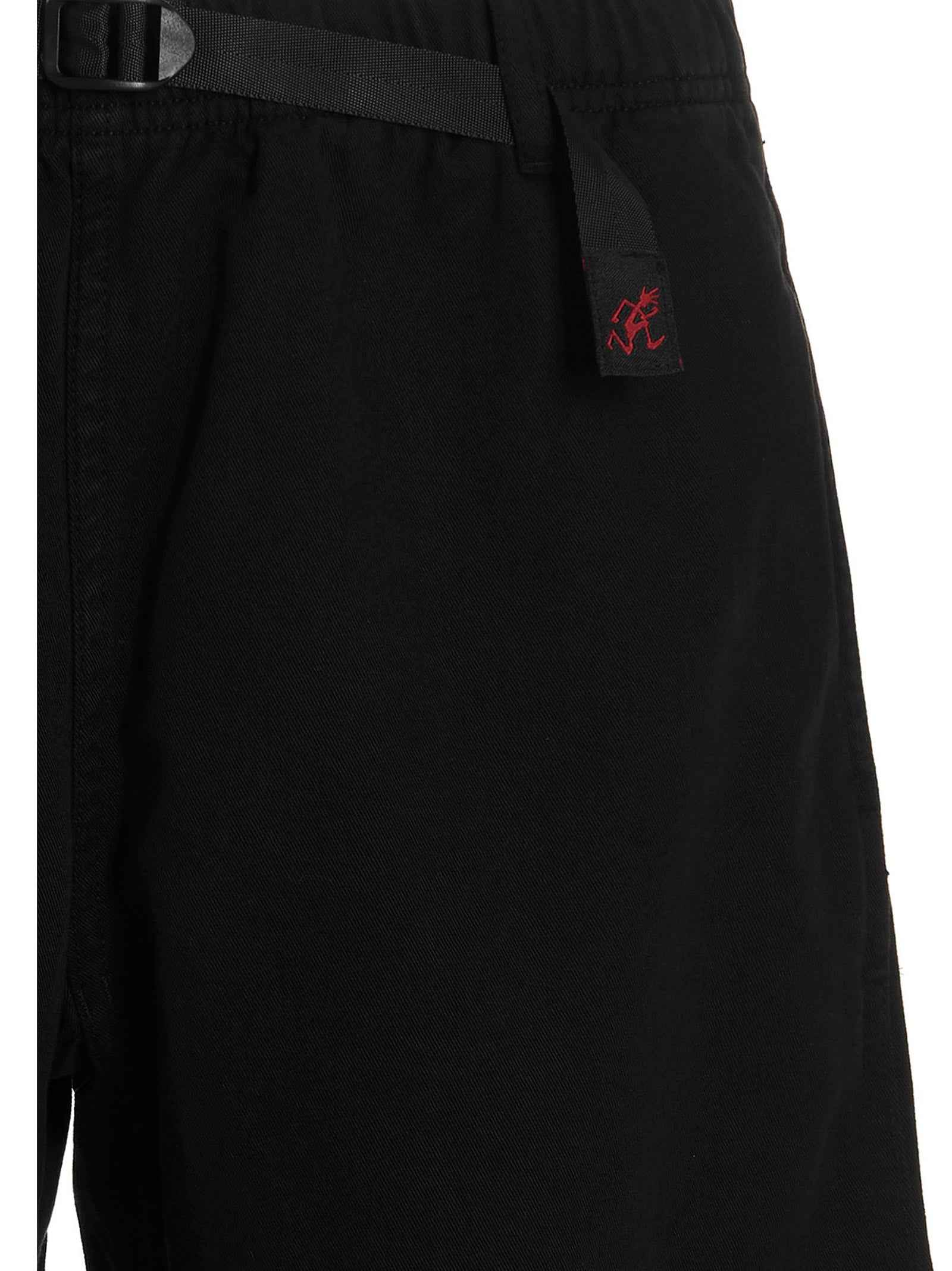 Black Cotton Bermuda Shorts