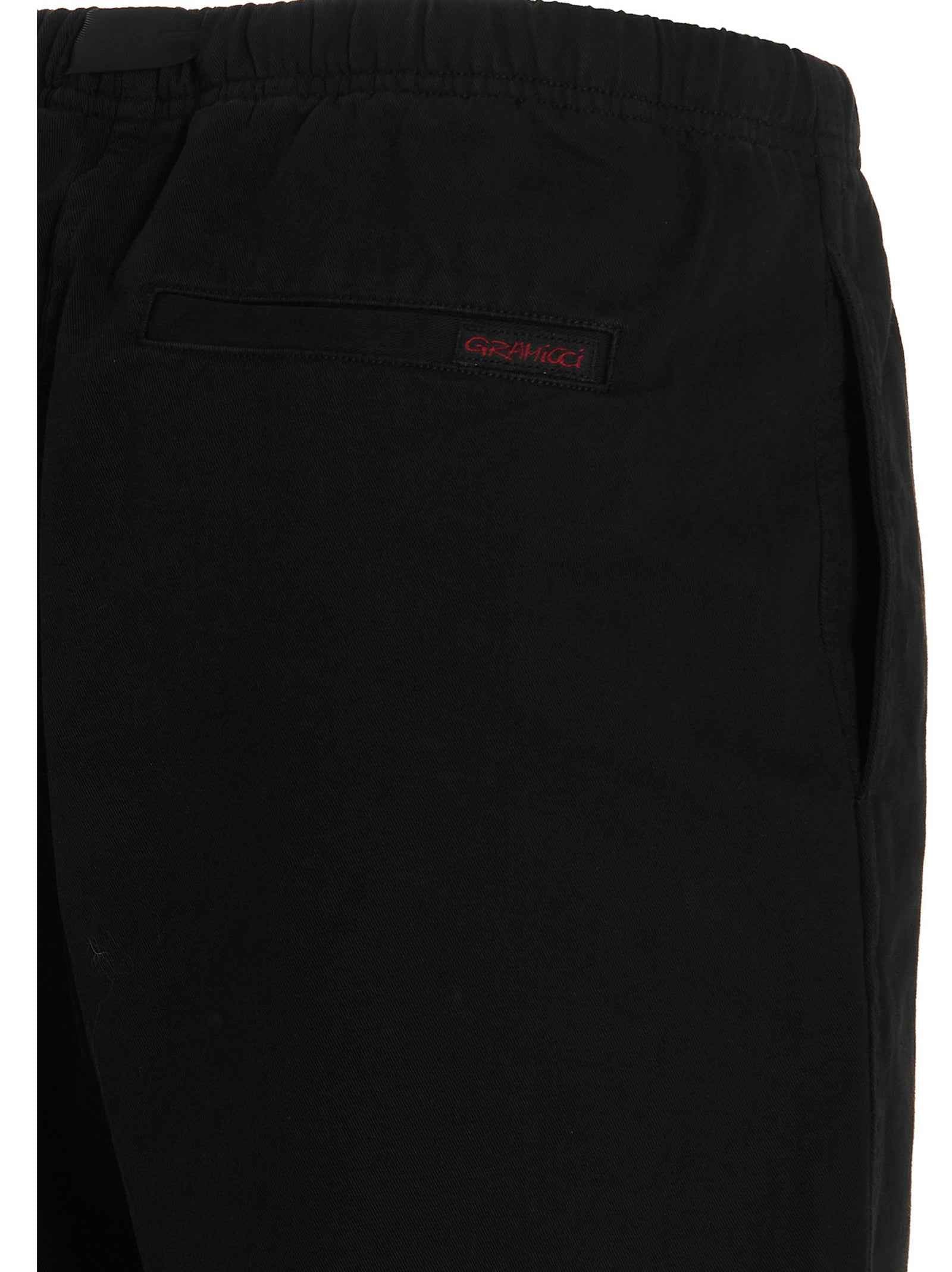 Black Cotton Bermuda Shorts