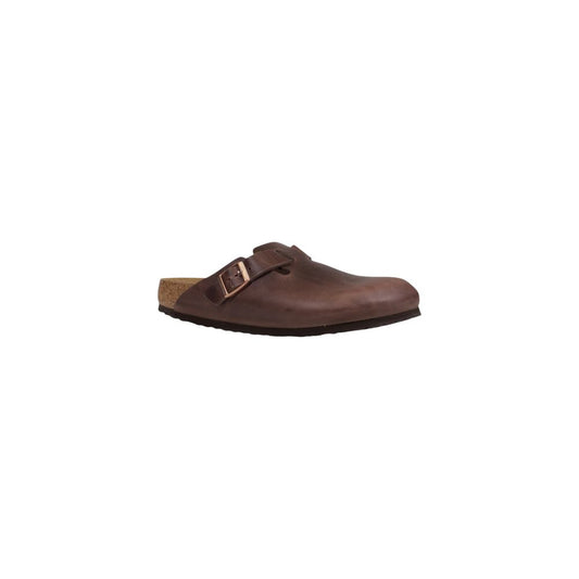 Brown Leather Clogs