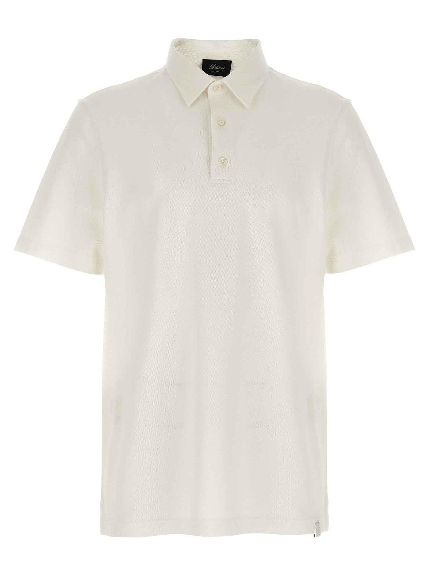 White Cotton Polo Shirt
