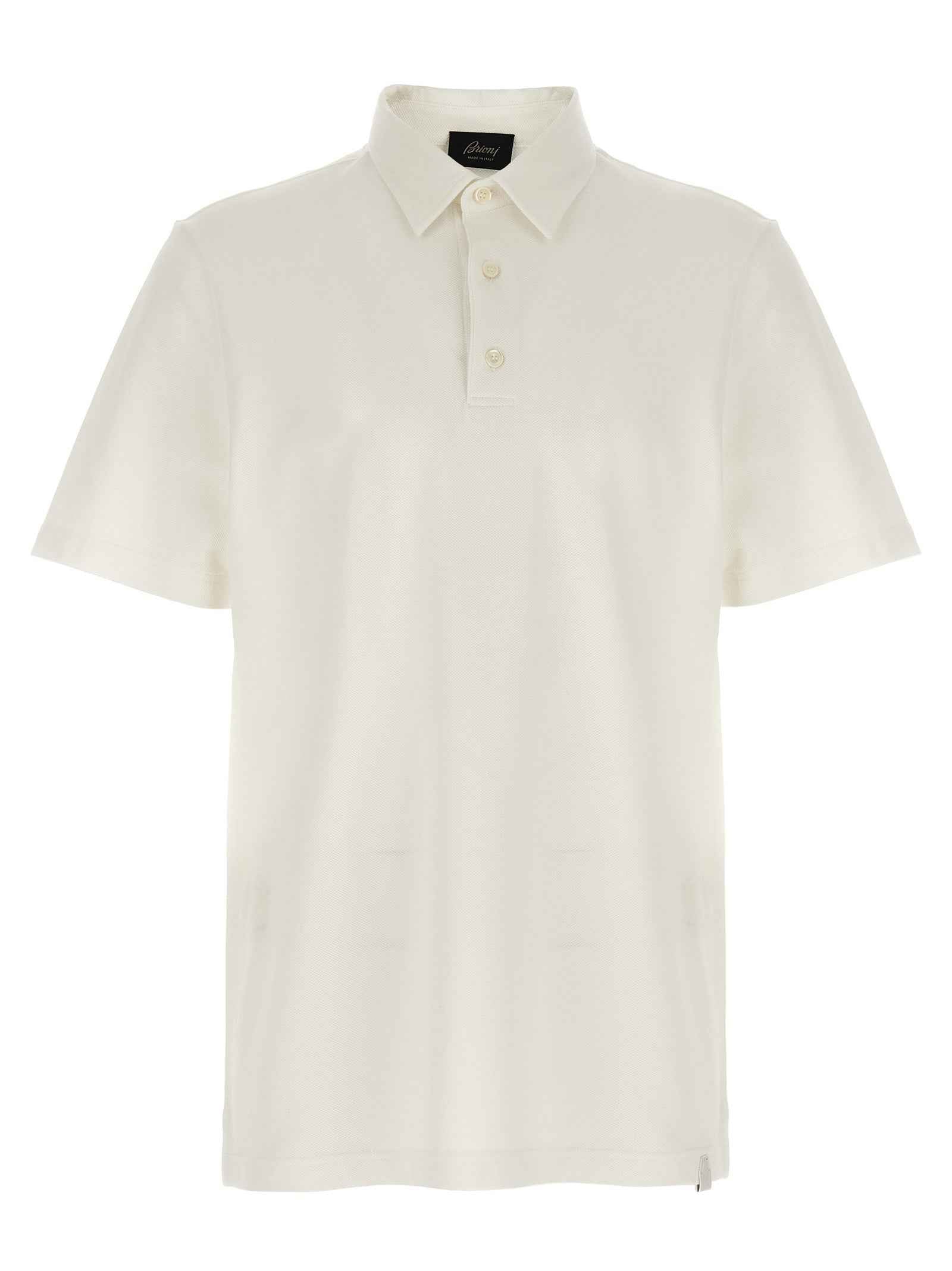 White Cotton Polo Shirt