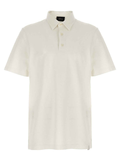 White Cotton Polo Shirt