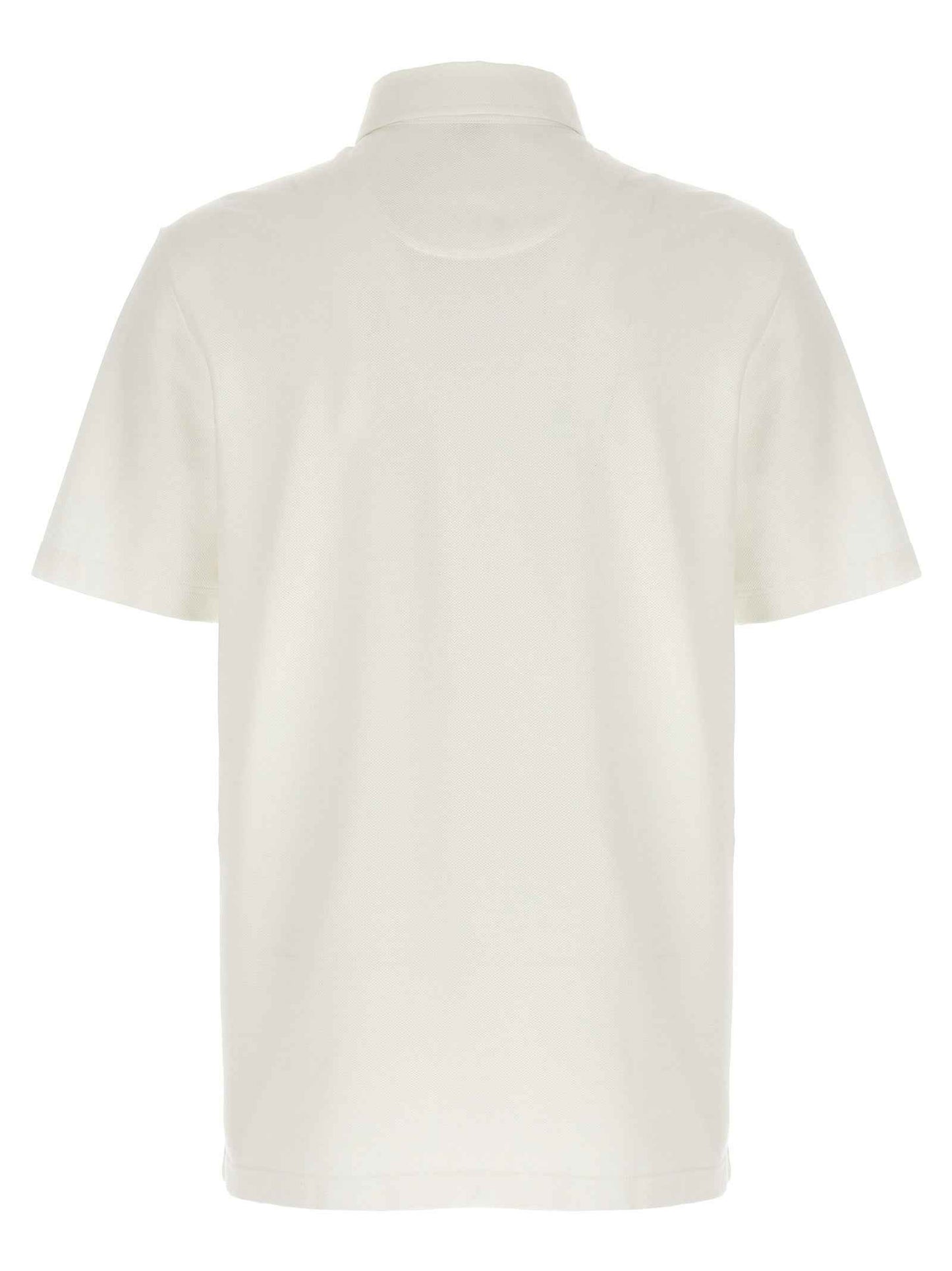 White Cotton Polo Shirt