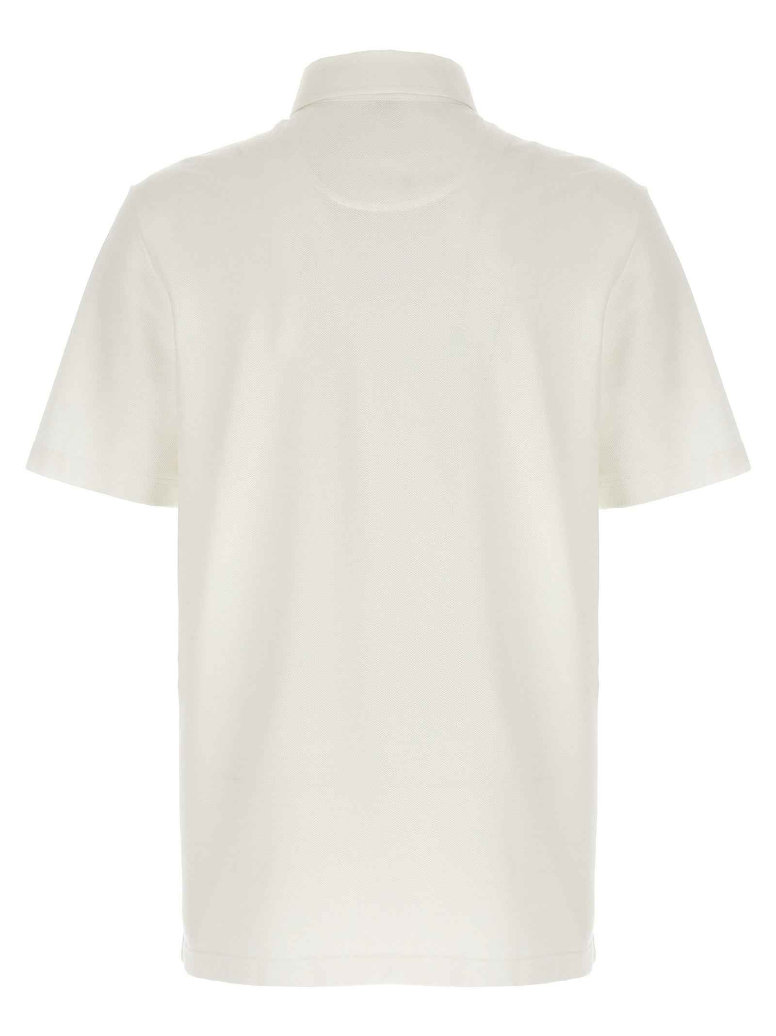 White Cotton Polo Shirt