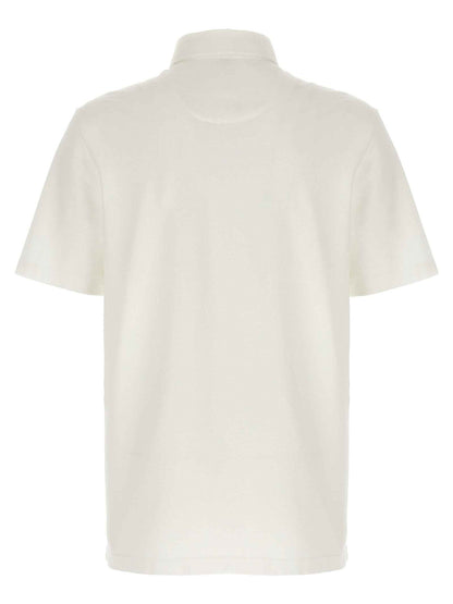 White Cotton Polo Shirt
